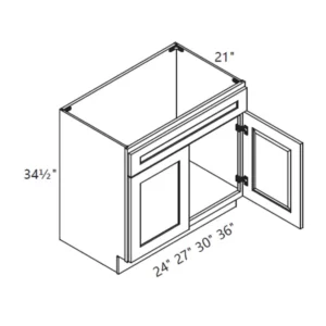 PN Vanity Sink Base Cabinet - VSB24-36 GS