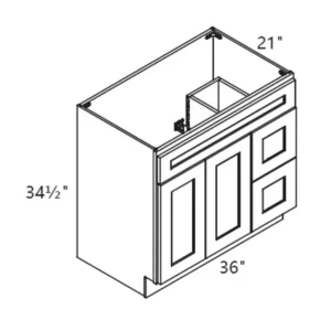 PN Vanity Base Sink Drawer Cabinet (36L-36R)" GS