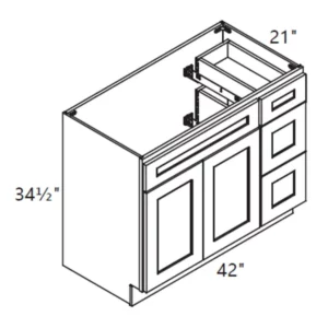 PN Vanity Base Sink Drawer Cabinet (42L-42R)" GS