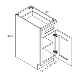 MH – Kitchen Cabinet - Base Cabinet - 12-21" CS