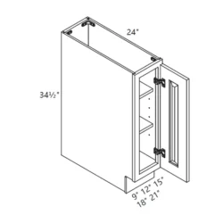 MH – Kitchen Cabinet - Base Full Door - 09-12" CS
