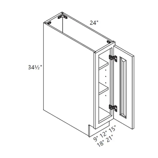 MH – Kitchen Cabinet - Base Full Door - 09-12" CS
