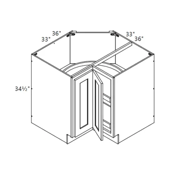 MH – Kitchen Cabinet - Base Lazy Susan Cabinet - 33-36" CS