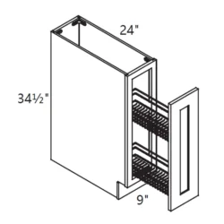 MH – Kitchen Cabinet - Base Spice Rack Cabinet - 09-12" CS