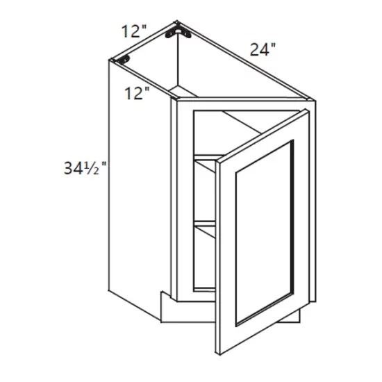 PN – Kitchen Cabinet – Base End Corner 24"LR GS