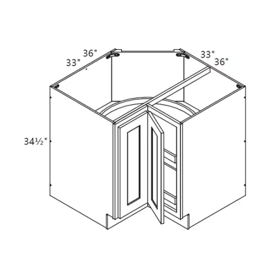PN – Kitchen Cabinet – Base Lazy Susan 33-36" WS