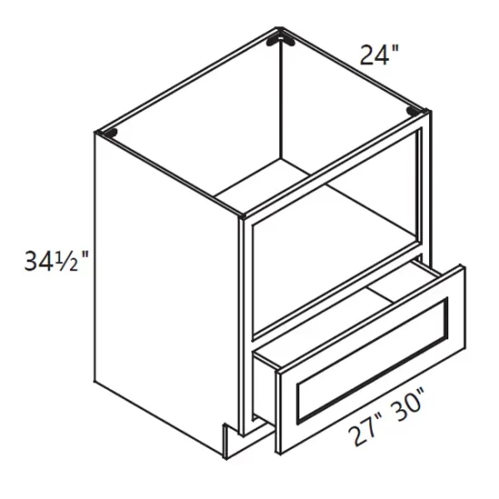 KN – Kitchen Cabinet – Base Microwave 24-30" ES