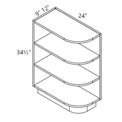 PN – Kitchen Cabinet – Base Open End 9-12" GS