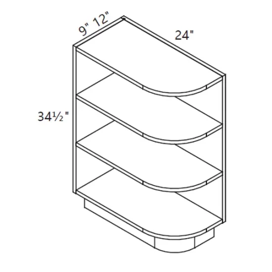 PN – Kitchen Cabinet – Base Open End 9-12" WS