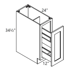 PN – Kitchen Cabinet – Base Spice Rack 12" GS