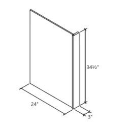 MH – Kitchen Cabinet - Accessory Dishwasher End Panel BS
