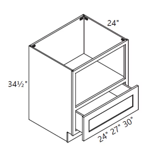 PN – Kitchen Cabinet – Base Microwave 24-30" WS