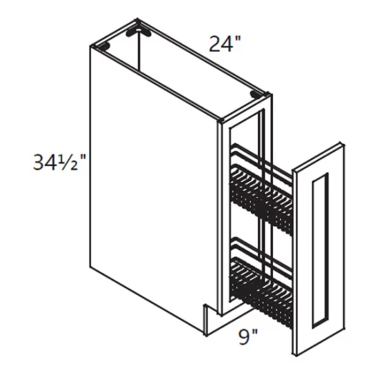 PN – Kitchen Cabinet – Base Spice Rack 09" GS