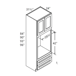 PN - Kitchen Cabinet Pantry Oven OC31.584-31.596" GS