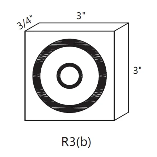 MH – Kitchen Cabinet - Accessory Rosette Block CS