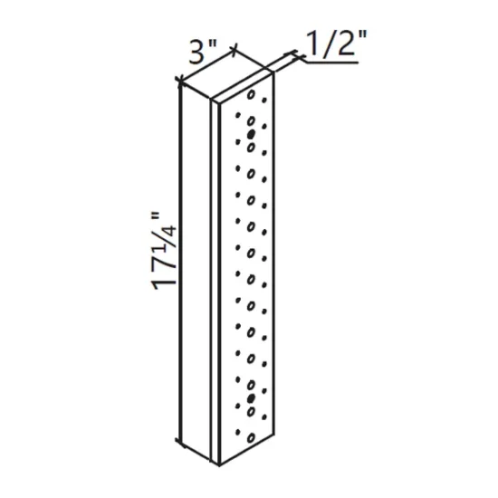 KN - Kitchen Cabinet - Accessory Rot Support 17-47" GS