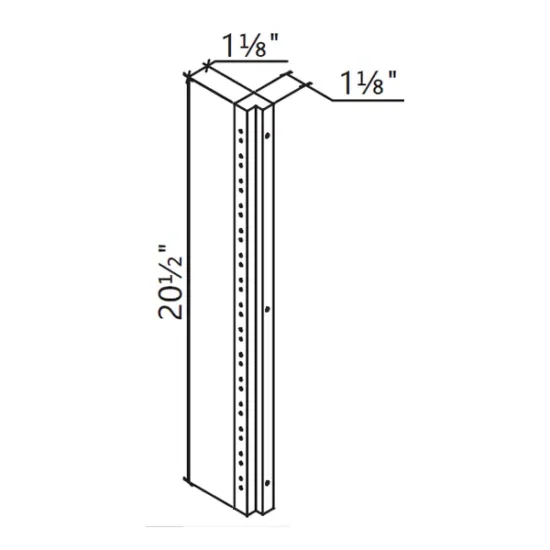 KN - Kitchen Cabinet - Accessory Rot Support 17-47" GS - Image 2