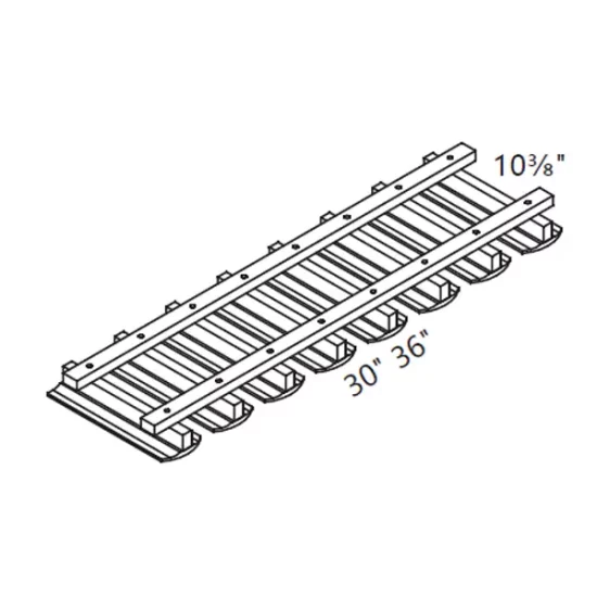 PN - Kitchen Cabinet - Wall Stem Glass Holder - SGH30-SGH36 GS