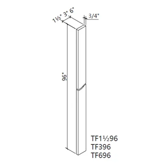 MH – Kitchen Cabinet - Accessory Tall Filler CS