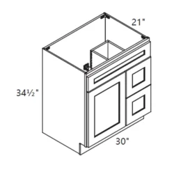 MH – Kitchen Cabinet - Vanity  Sink Base Cabinet 30L-30"R CS