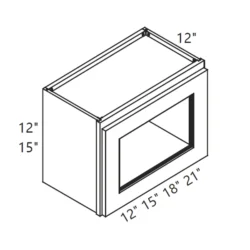 MH – Kitchen Cabinet - Wall Cabinet - 12" - Glass Door CS