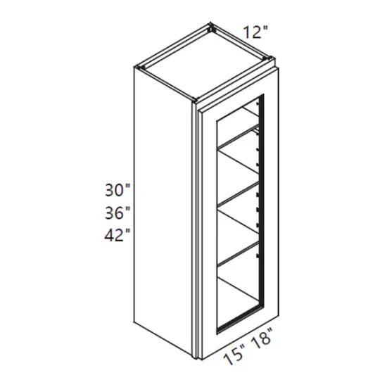 PN - Kitchen Cabinet - Wall Glass - W1530GD-W1842GD WS
