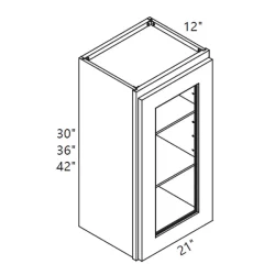PN - Kitchen Cabinet - Wall Glass - W2130GD-2142GD GS