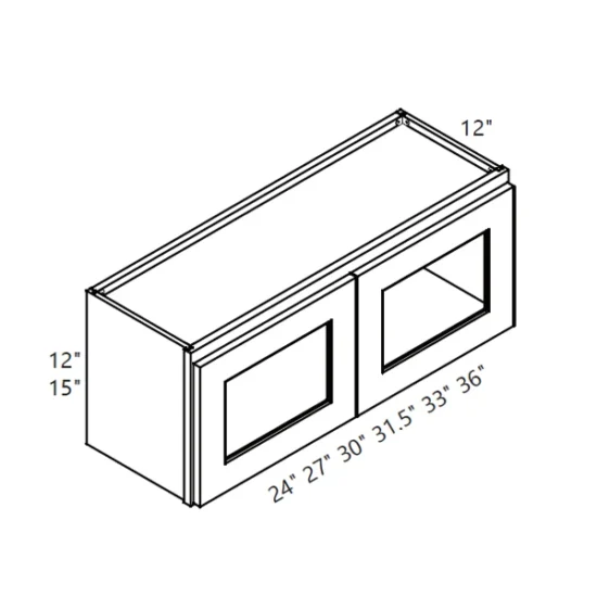 MH – Kitchen Cabinet - Wall Cabinet - 31.5" - Glass Door CS