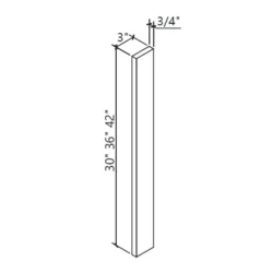 KN - Kitchen Cabinet - Accessory Wall Filler 330-342" ES