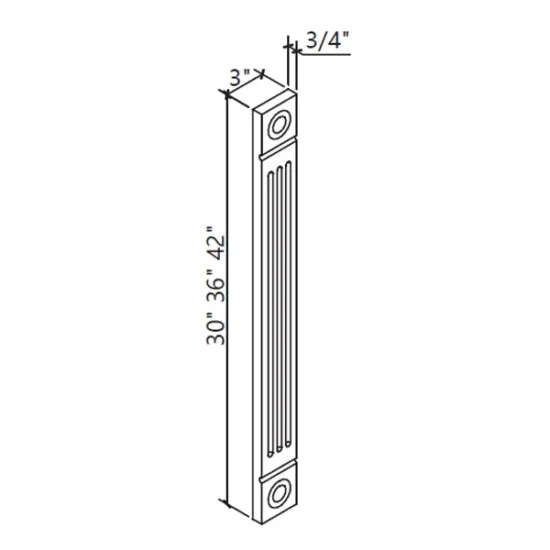 KN - Kitchen Cabinet - Accessory Wall Fluent Filler 330-342" WS
