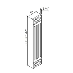 KN - Kitchen Cabinet - Accessory Wall Fluent Filler 630-642" ES