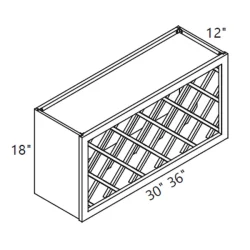 PN - Kitchen Cabinet - Wall Wine Rack - WR3018-WR3618 GS