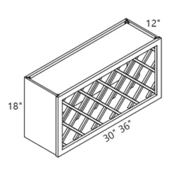 MH – Kitchen Cabinet - Wall Wine Rack - 30" CS