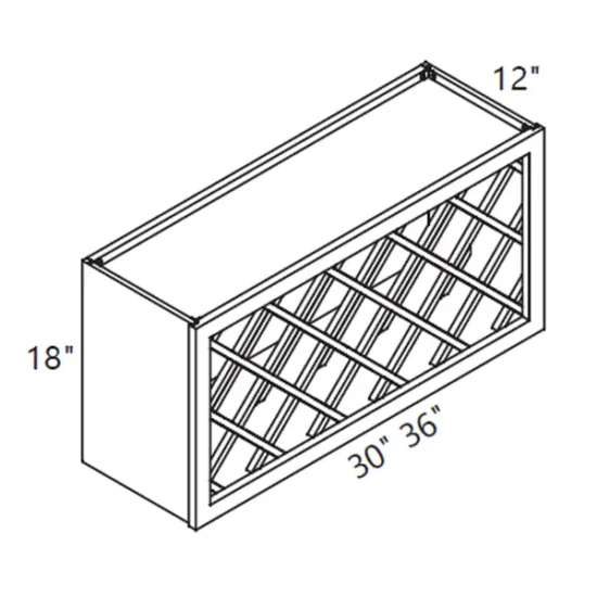 MH – Kitchen Cabinet - Wall Wine Rack - 30" CS